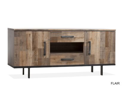 FLAIR DRESSOIR 2 DR/2LA/1 OPEN LAMULUX Bergsma Meubelen Gorredijk