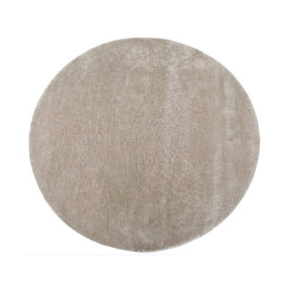 LABEL51 Vloerkleden Mila - Taupe - Polyester - 200x200 cm - Rond