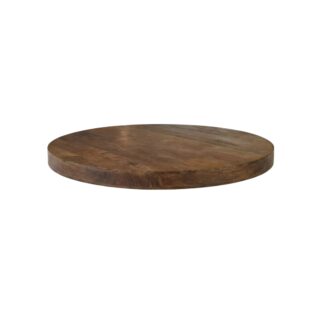 LABEL51 Eetkamertafel Tafelblad Rond - Nature Smooth - Mangohout - 120 cm - Rond Straight