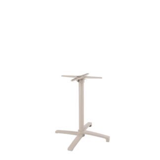 LABEL51 Eetkamertafel Tafelpoot Vouwbaar - Taupe - Metaal - 4-Poot