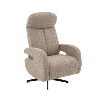 LABEL51 Fauteuil Esbjerg - Mushroom - Royal Boucle - Manueel Verstelbaar