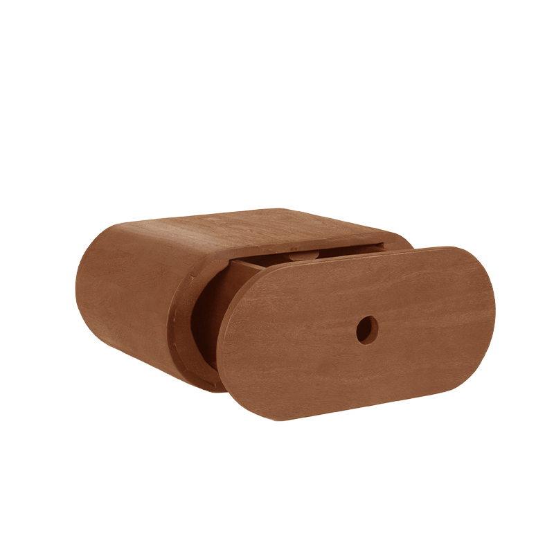 LABEL51 Bijzettafel Rise - Nature Smooth - Mangohout - 45 cm - Afbeelding 4