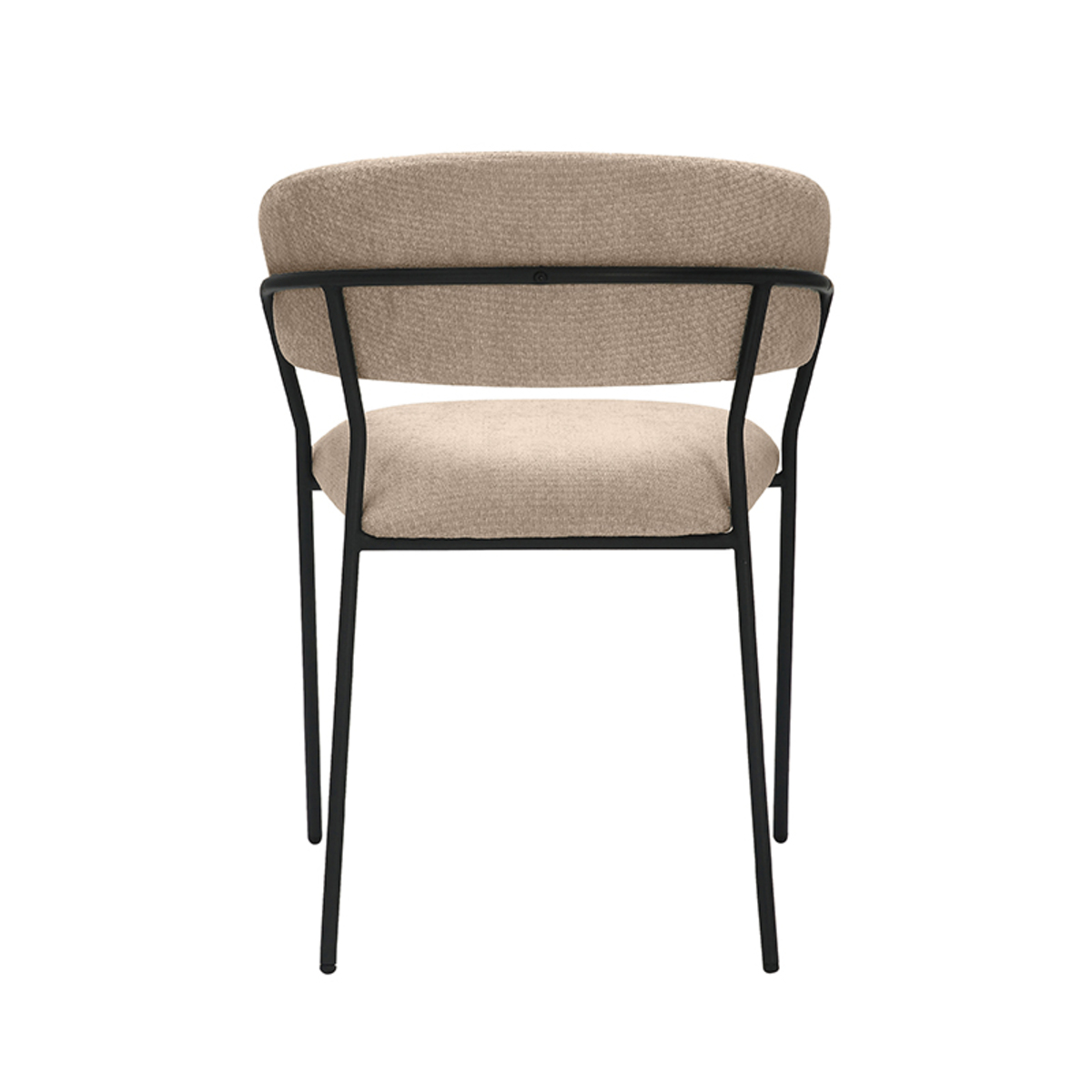 LABEL51 Eetkamerstoel Luuk - Clay - Elite - Zwart Metalen Frame - Afbeelding 6